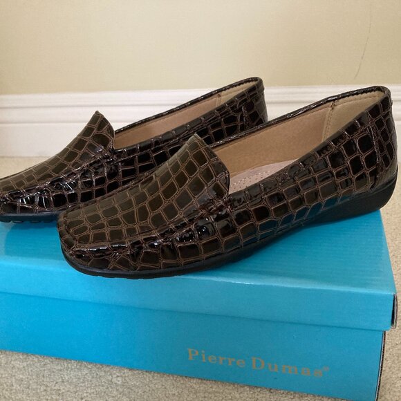 Brand NEW Brown Texture loafers - Picture 1 of 3